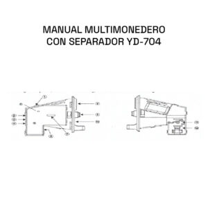 Multimonedero con separador  YD 704